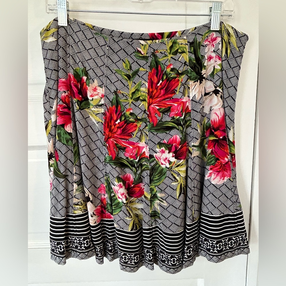 WHBM Floral Skirt
